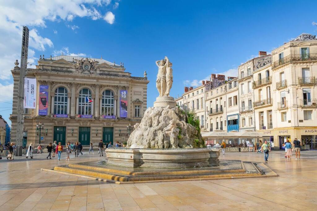 Emplacement Exceptionnel - Studio Climatise - Place De La Comedie Montpellier Eksteriør billede